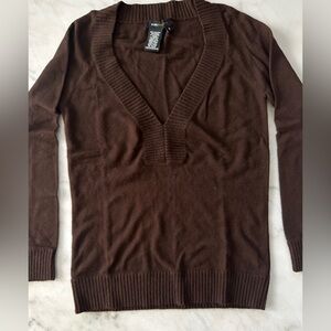 BCBGMaxAzria Dark Brown Knit Top
